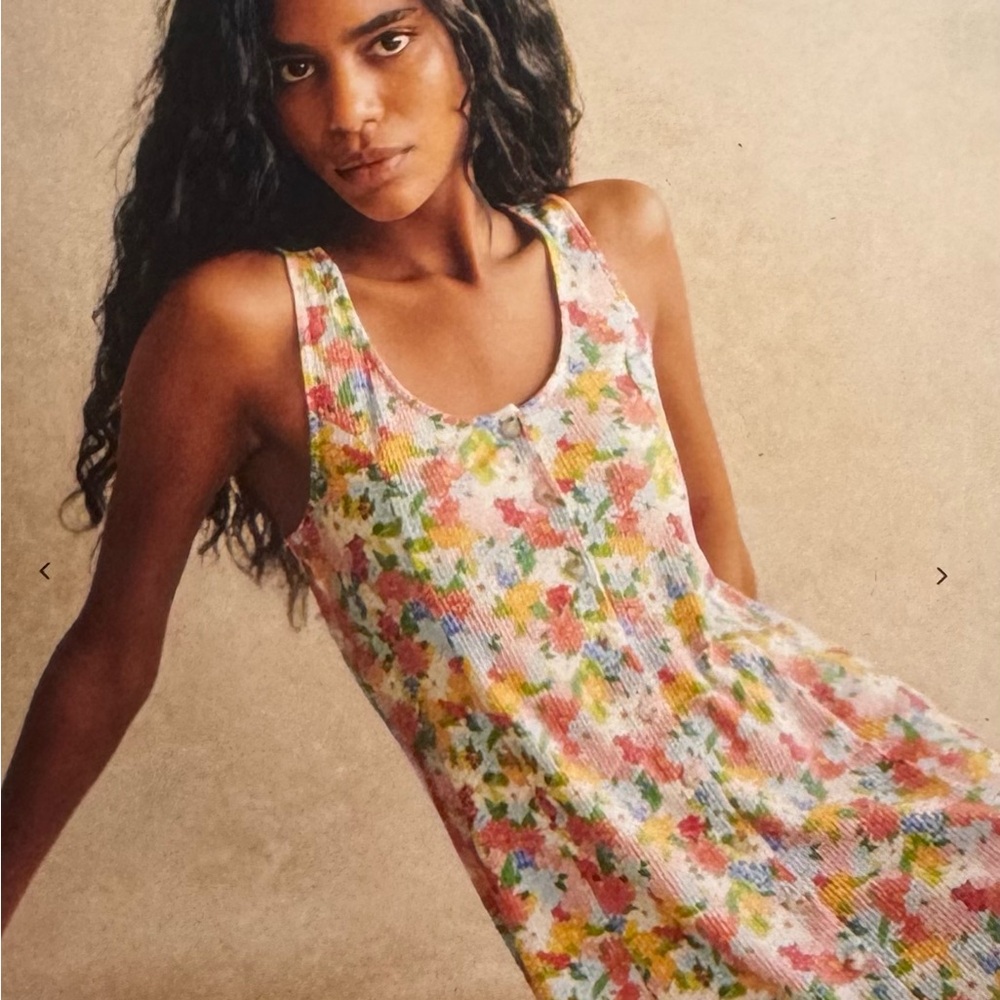 Sezane Léo Dress Pastel Flowers - Size XS